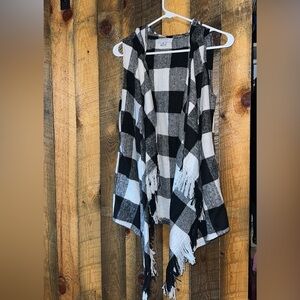 Flannel sweater vest